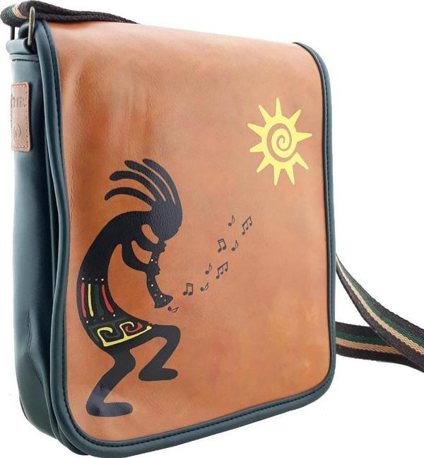 Perabags Kokopelli Baskılı Çapraz Çanta - Image 1