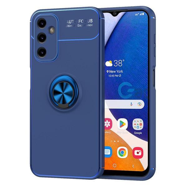 Galaxy A34 Kılıf MKST Ravel Silikon Kapak - Mavi - Image 1