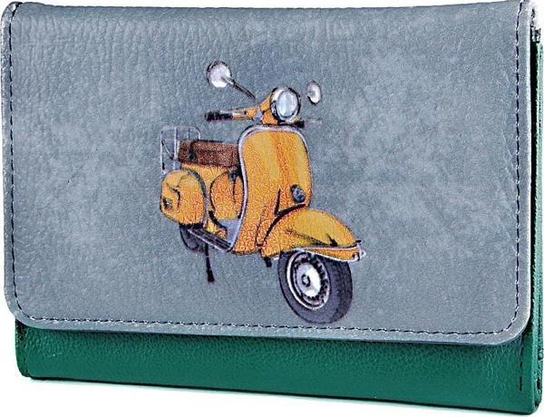 Perabags Vespa Baskılı Bozuk Paralıklı Cüzdan - Image 1
