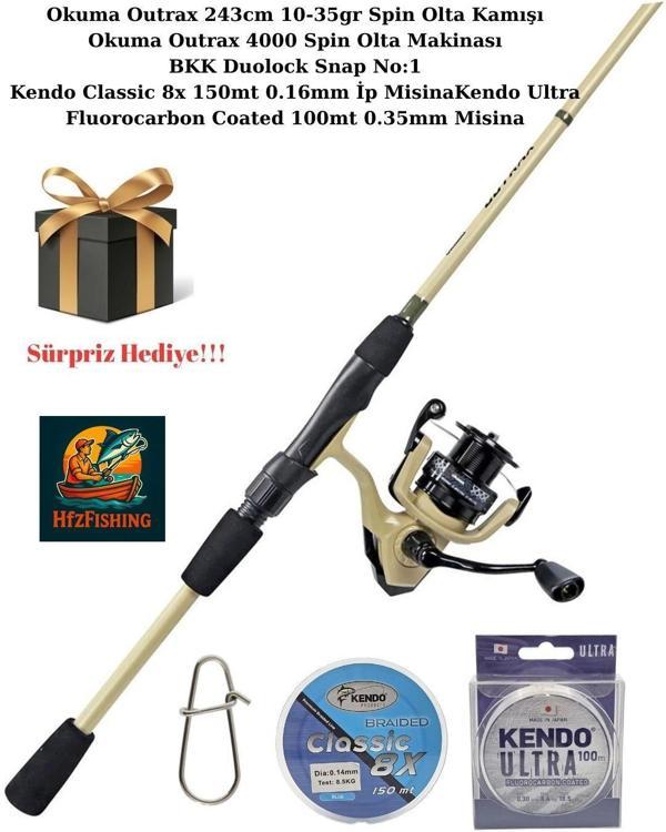 HFzFishing Outrax (Sürpriz Hediyeli) Spin Olta Seti - Image 1