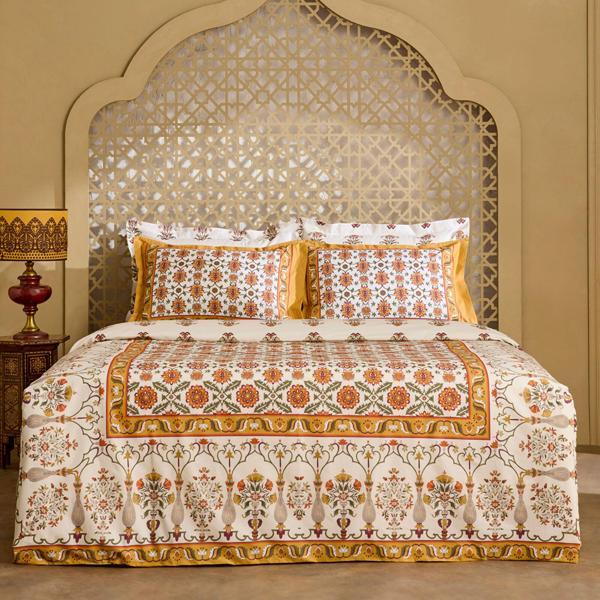 Karaca Home Zahara Çift Kişilik Nevresım Takımı Hardal - Image 1