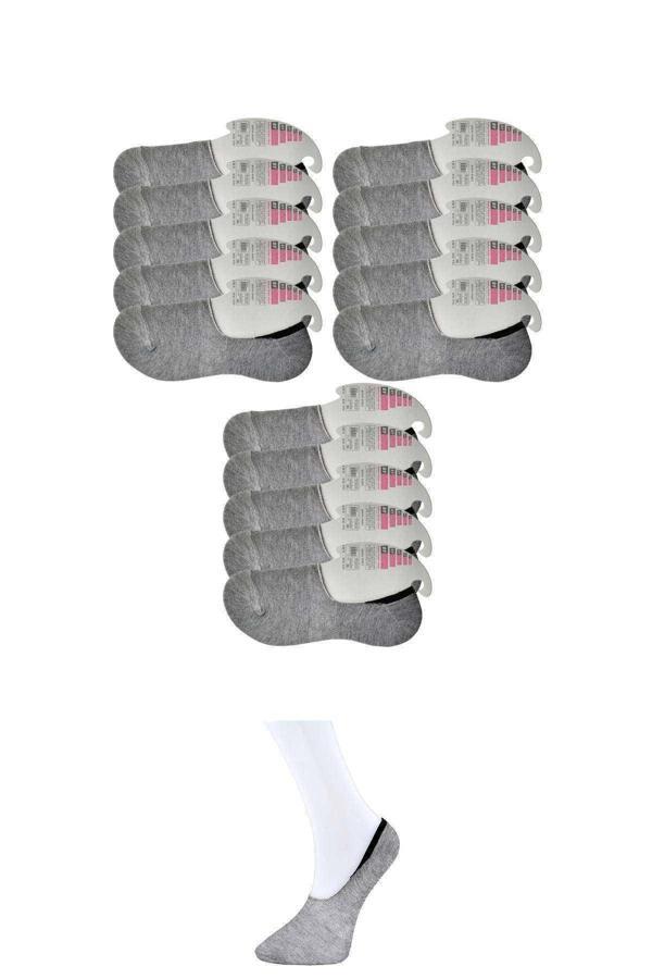 Gri Kadın Babet Çorap 15 çift - Image 1