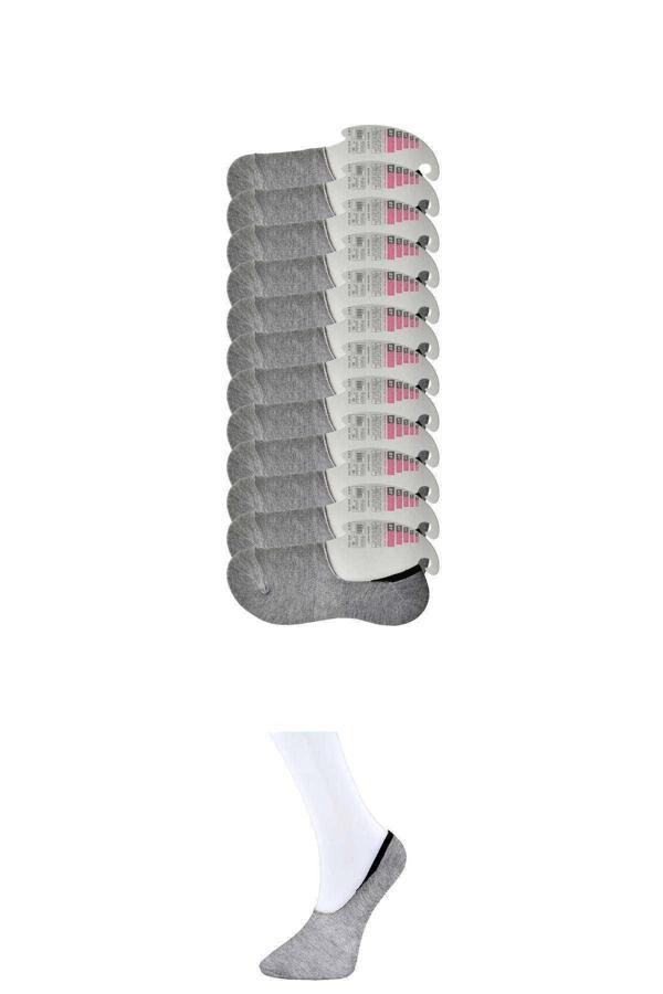 Gri Kadın Babet Çorap 12 çift - Image 1
