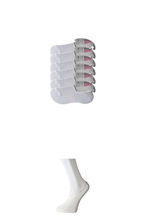 Beyaz Kadın Babet Çorap 6 çift - Image 1