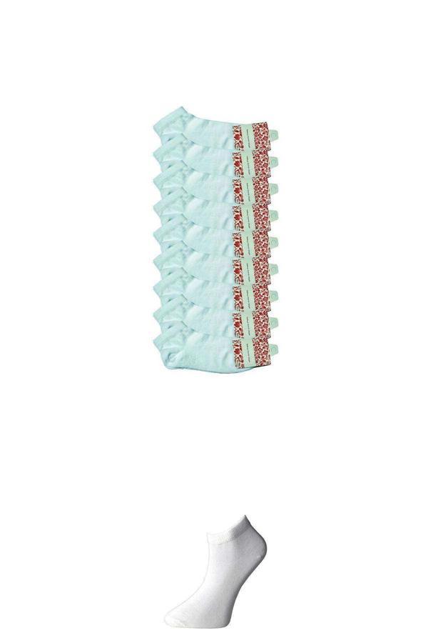 Beyaz Kadın Bilek Çorap 9 çift - Image 1
