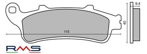 RMS 0343 Sinter Metal Fren Balatası - Image 1