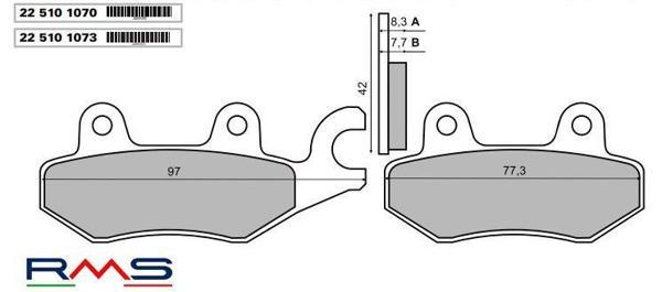 RMS 1070 Organik Fren Balatası - Image 1