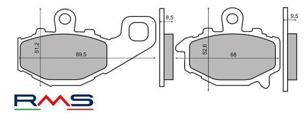 RMS 1223 Sinter Metal Fren Balatası - Image 1