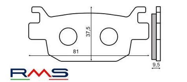 RMS 2560 Organik Fren Balatası - Image 1