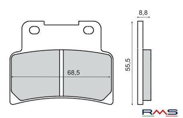 RMS 2830 Organik Fren Balatası - Image 1