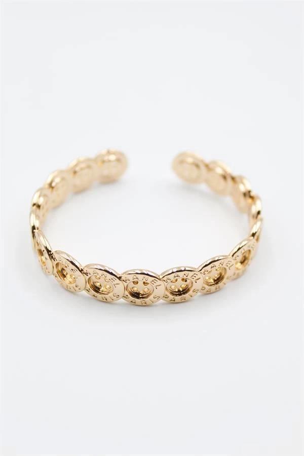 Düğme Bilezik - Altın - Image 1