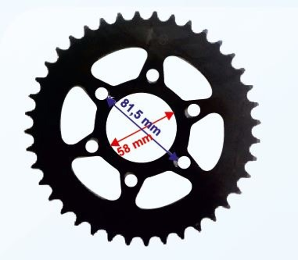 BAJAJ PULSAR NS200 520-40T ARKA DİŞLİ  İÇ ÇAP 58MM - Image 1