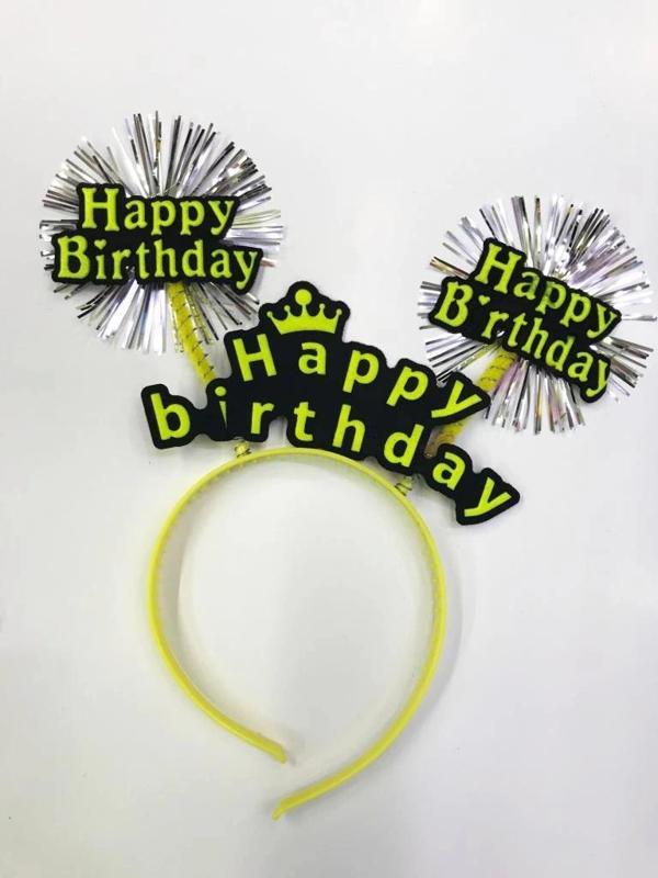 BFS Nessiworld  Happy Birthday Neon Renk Doğum Günü Tacı 12 Adet - Image 1