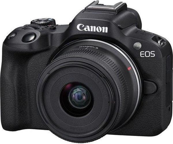 Canon D.Cam Eos R50 Bk + Rfs18-45 S Eu26 Aynasız Fotoğraf Makinesi - Image 1