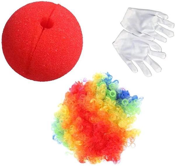 Eğlenceli Parti Rengarenk Palyaço Seti 3 Parça - Image 1