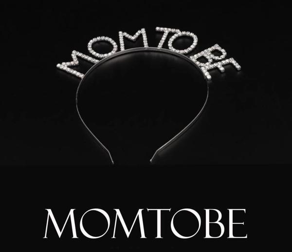 BFS Nessiworld Kristal Taşlı Gümüş Renk Mom to Be Tacı Anne Tacı - Image 1