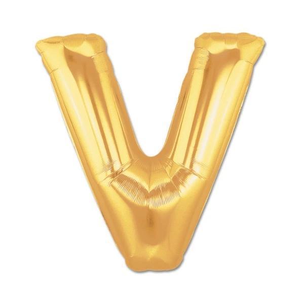 Altın Sarısı Folyo Harf Balon 1 Metre - Image 1