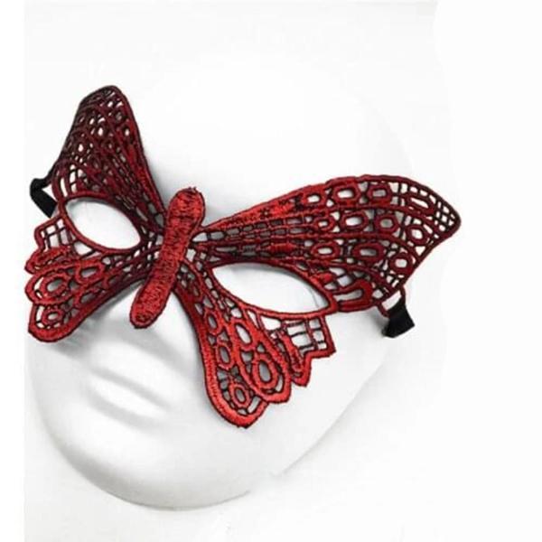 BFS   Kırmızı Dantel Masquerade Maskesi 7 No - Image 1