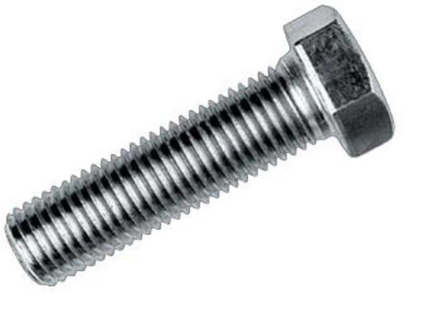 M6X15 Civata DIN 933 8,8 Beyaz Tam Paso (10 Adet) - Image 1