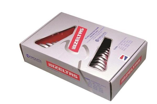 İzeltaş 0100 İki Ağız Anahtar Takımı Kısa Boy 8 Parça - Image 1