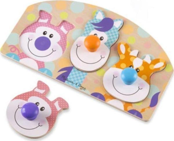 Melissa & Doug Büyük Tutmalı Yapboz - Çiftlik - Image 1