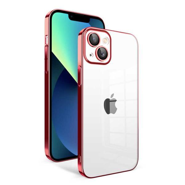 Apple iPhone 13 Kılıf Kamera Korumalı Renkli Çerçeveli Zore Garaj Kapak - Image 1