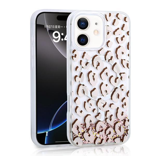 Apple iPhone 11 Kılıf Sıvılı Simli Baskılı Şeffaf Arka Yüzey Zore Mossa Silikon Kapak - Image 1