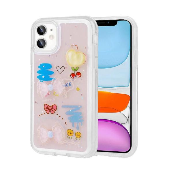 Apple iPhone 11 Kılıf Kabartma Figürlü Parlak Zore Minimini Silikon Kapak - Image 1