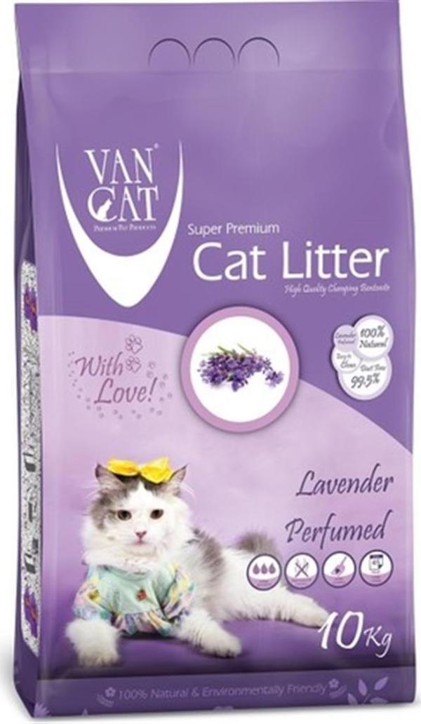 VanCat Lavanta Kokulu İnce Taneli Kedi Kumu 10 Kg - Image 1