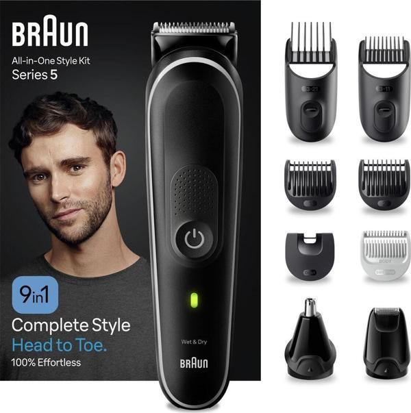 Braun Series 5 Mgk5420 Hepsi Bir Arada Şekillendirme Seti, 9’U 1 Arada Erkek Bakım Kiti - Image 1
