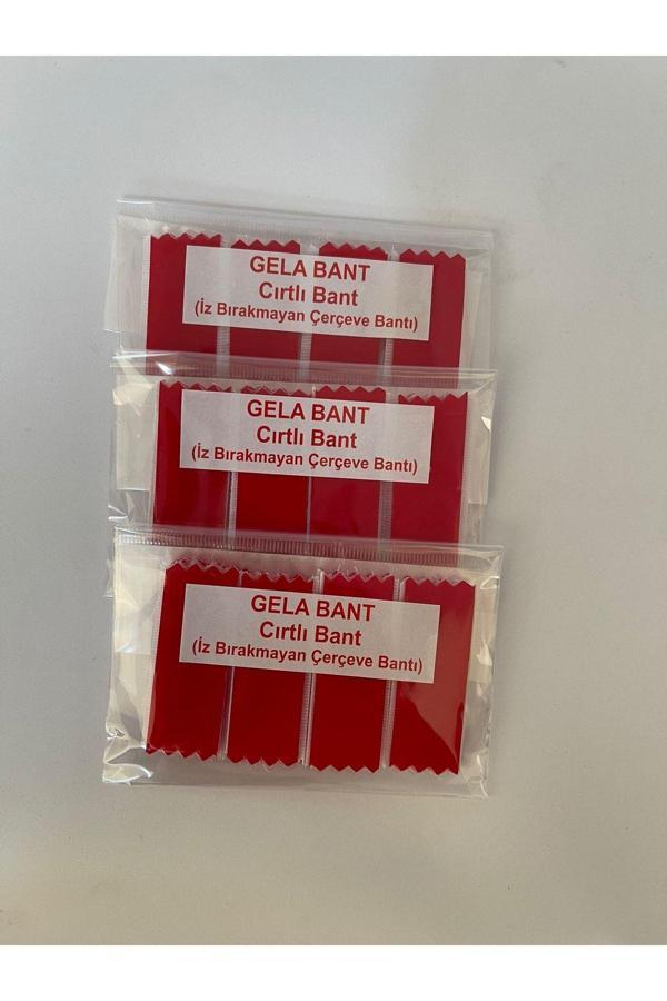 12 Ad. Cırt Bant Çerçeve Tablo Asma Bantı Cırt Bant Siyah - Image 1