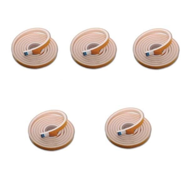 5 Adet 3 Metre Yapışkanlı Kapı Bandı Isı Yalıtım Süngeri - Image 1