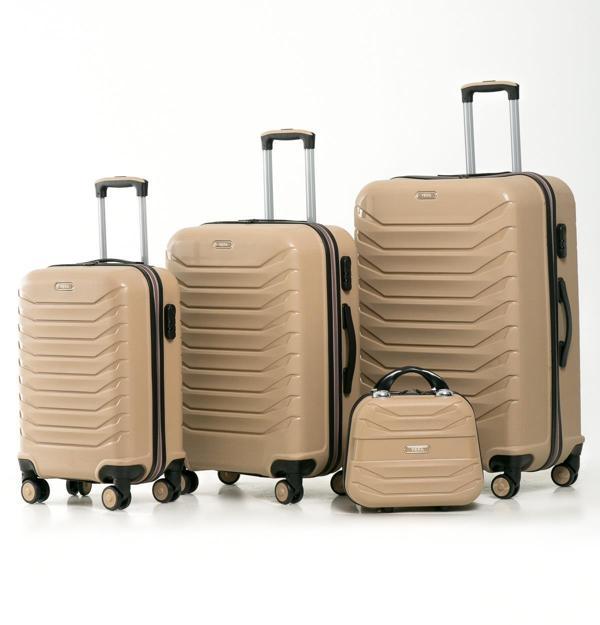 YEFA PP Polipropilen Kırılmaz Kabin & Orta & Büyük ve Makyaj Boy 4'lü Valiz Seti - Image 1