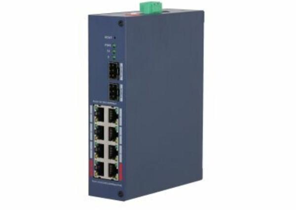Dahua CHS4210-8GT-110 8 Port Poe 2 Port SFP Gigabit Yönetilebilir PoE Switch 110W - Image 1