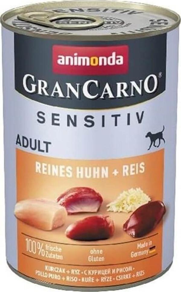 Animonda Gran Carno Sensitive Tavuklu Pirinçli Yetişkin Köpek Konservesi 400 Gr - Image 1
