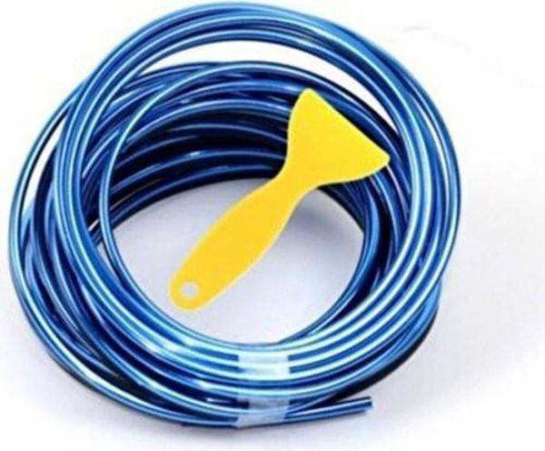 Mavi Trim Fitilli Yeni Nesil Araç Içi Ip Şerit Balık Sırtı Nikelajlı - Image 1