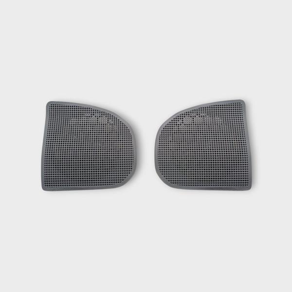 Renault Reno Twingo Gri Renk Torpido Hoparlör Kapağı Sağ Sol Çift Set Takım Oem: 7701206099 - Image 1