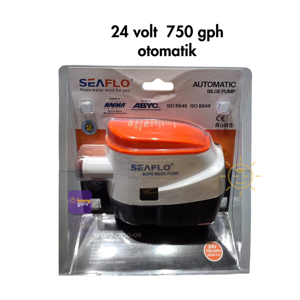 seaflo 24 volt 750 gph otomatik - Image 1