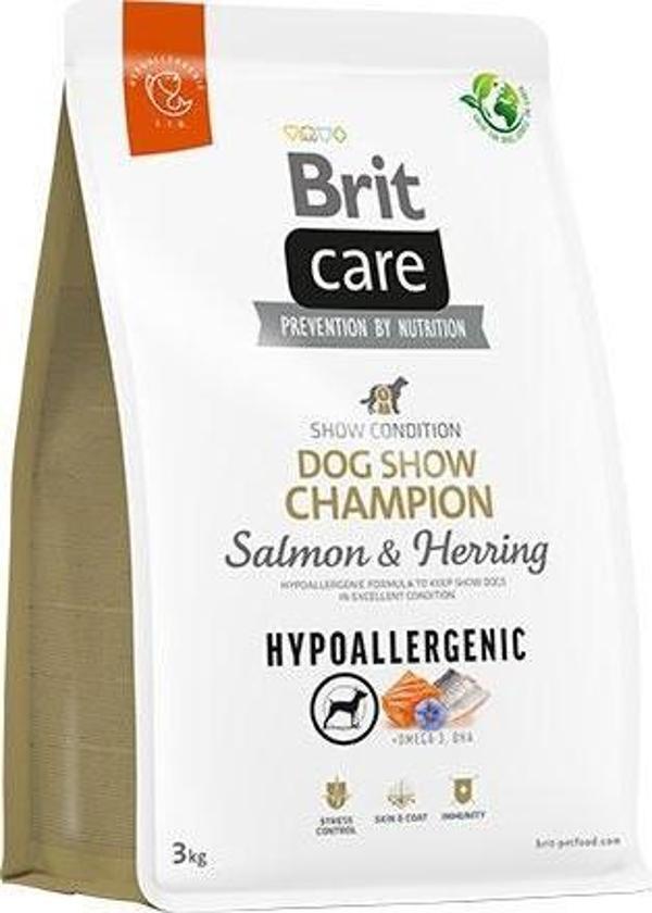 Brit Care Hypoallergenic Dog Show Champion Somonlu Yetişkin Köpek Maması 3 Kg - Image 1