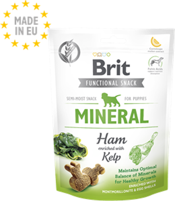 Brit Care Mineral Jambon ve Deniz Yosunlu Yavru Köpek Ödül Maması 150 gr - Image 1