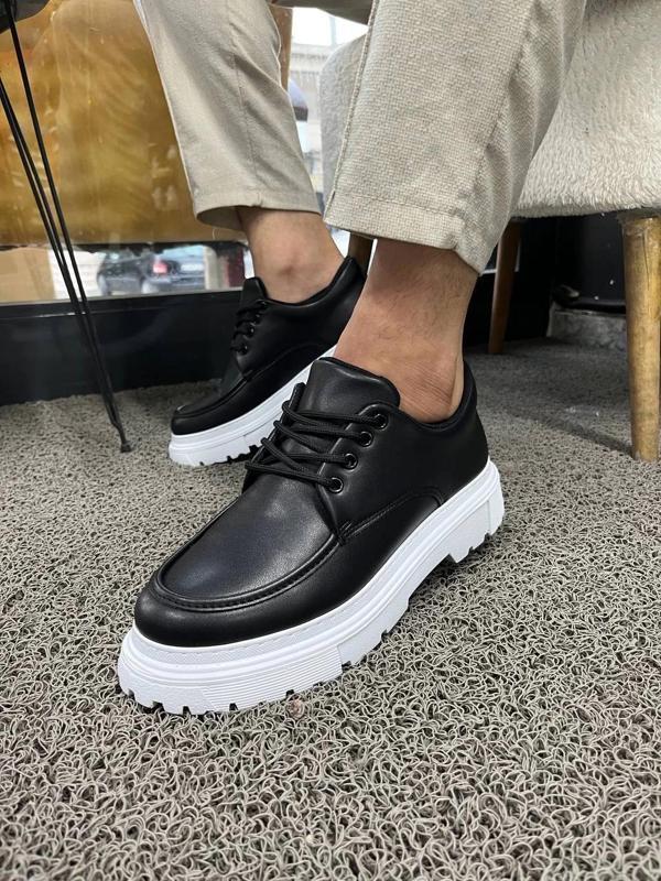 KB-X6 Kuback Siyah Cilt Günlük Erkek Ayakkabı - Image 1