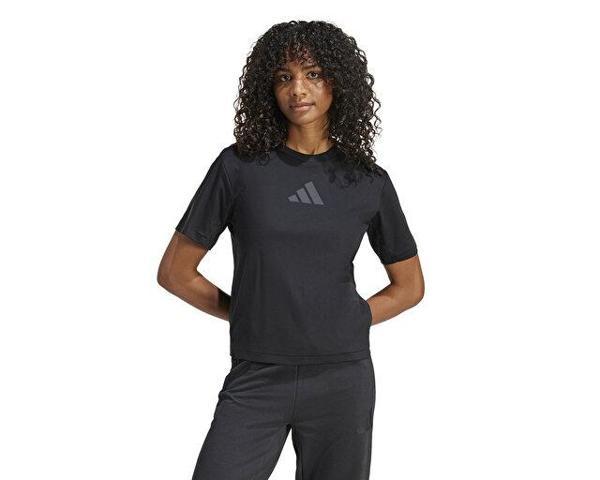 adidas W Z.N.E. Tee Kadın Günlük Tişört JE7846 Siyah - Image 1