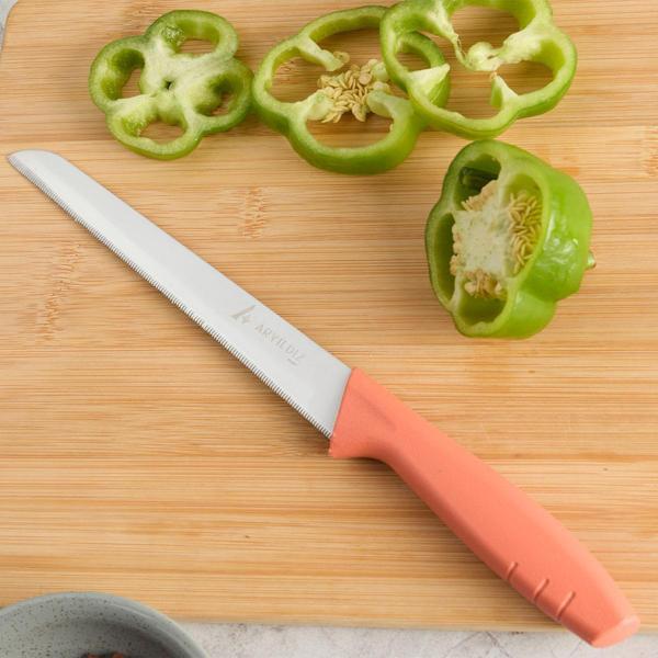 Aryıldız Primo Lazer Ekmek Bıçağı Somon 17 cm - Image 1