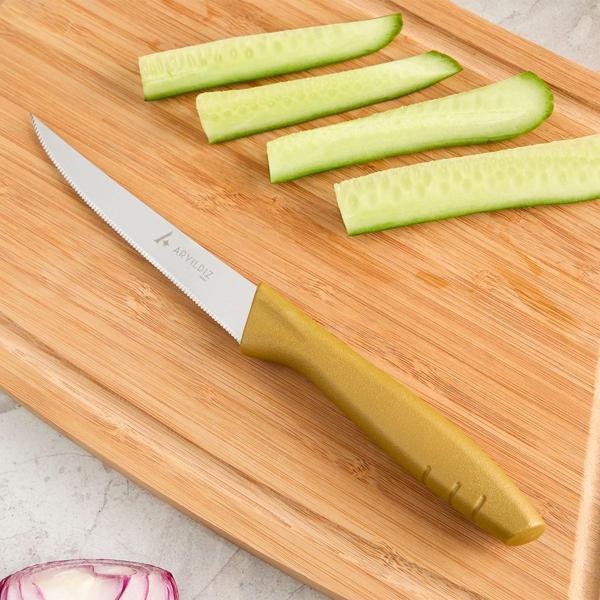 Aryıldız Primo Lazer Sebze Bıçağı Gold 11 cm - Image 1