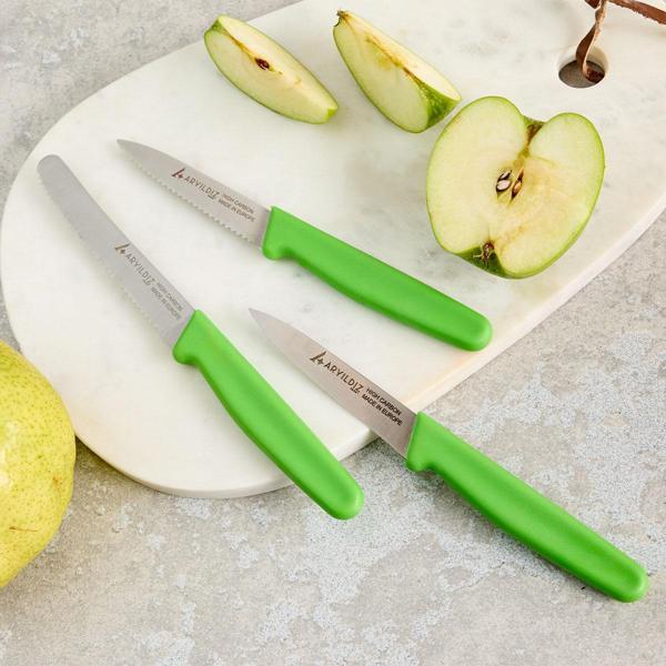 Aryıldız Solo 3 Parça Bıçak Seti Yeşil - Image 1