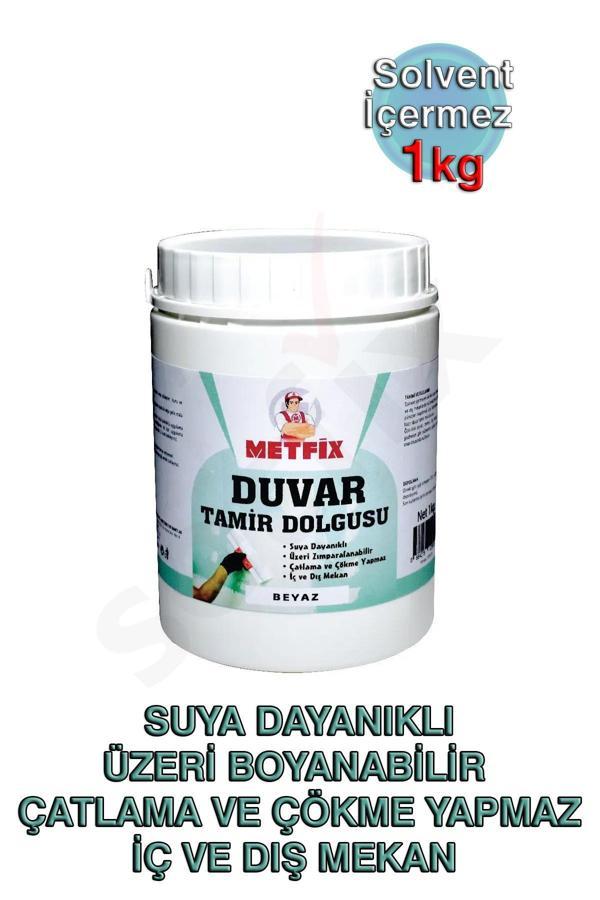 Duvar Tamir Dolgusu 1kg, Beyaz, Suya Dayanıklı, Üzeri Boyanabilir - Image 1