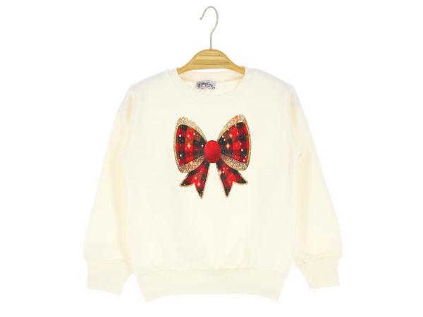 FİYONK BASKILI İKİ İPLİK ŞARDONLU SWEATSHIRT - Ekru - 1 Yaş - ERL50682.0-Ekru-1 Yaş Ekru - Image 1