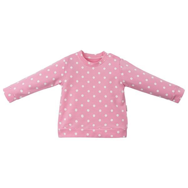 BE GOOD PUANTİYELİ İKİ İPLİK KIZ SWEATSHIRT - NEC231230-Pembe-1 - 2  Yaş Pembe - Image 1