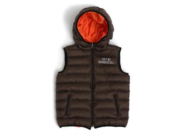 DOUBLEFACE ŞİŞME YELEK Kahverengi - Image 1