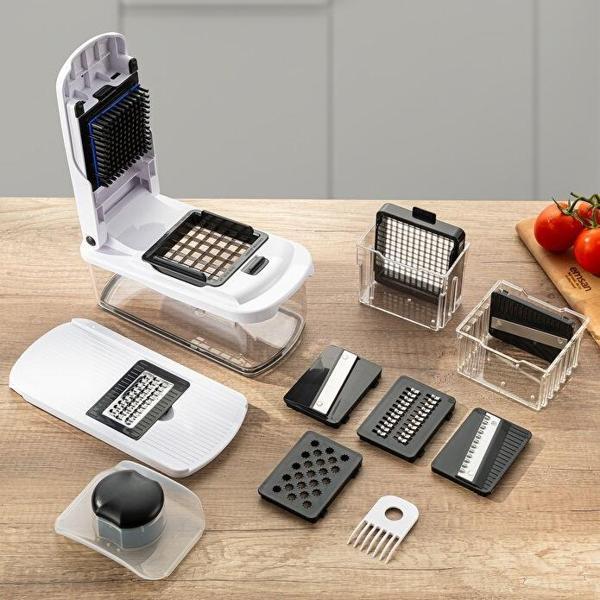 Emsan Smart Hazneli Doğrayıcı Beyaz 10 Parça - Image 1